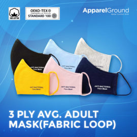 3 Ply Avg. Adult Mask(Fabric Loop)